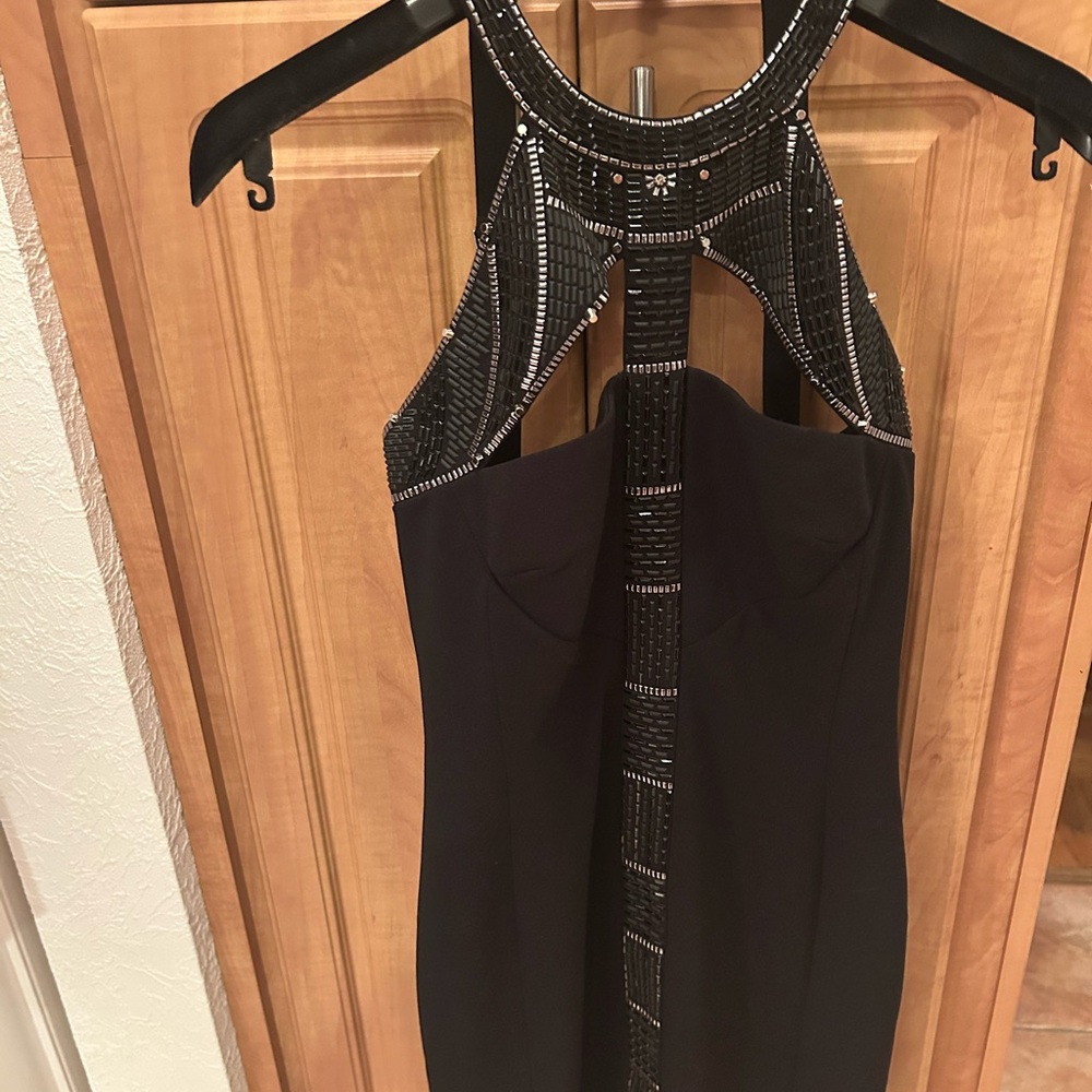 Versace Black and Silver strappy Dress
